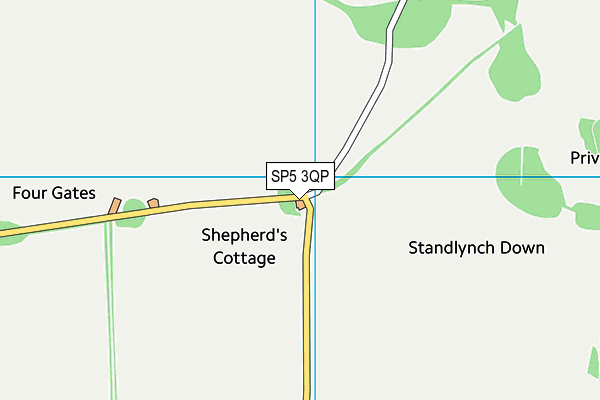 SP5 3QP map - OS VectorMap District (Ordnance Survey)