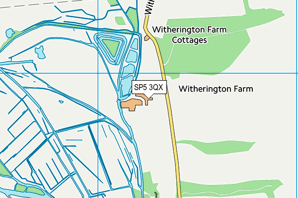 SP5 3QX map - OS VectorMap District (Ordnance Survey)