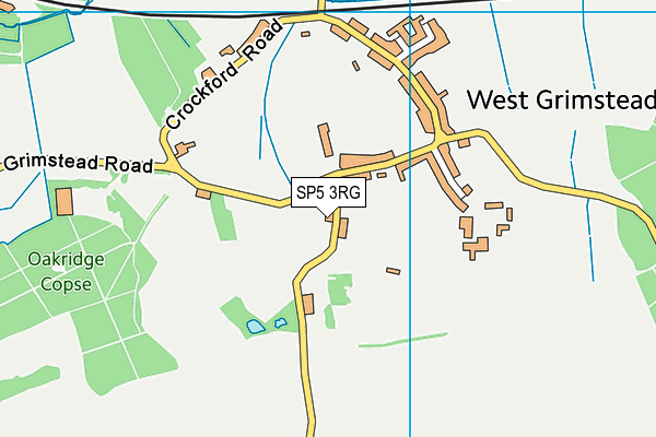 SP5 3RG map - OS VectorMap District (Ordnance Survey)