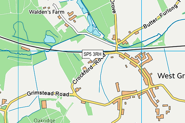 SP5 3RH map - OS VectorMap District (Ordnance Survey)