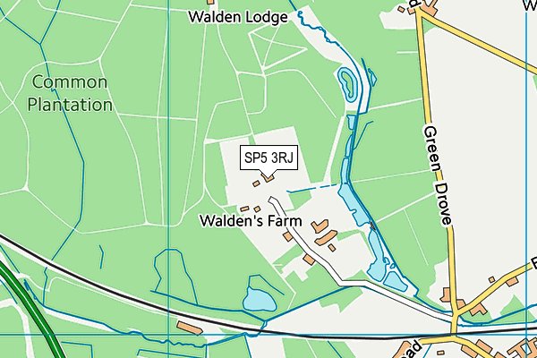 SP5 3RJ map - OS VectorMap District (Ordnance Survey)