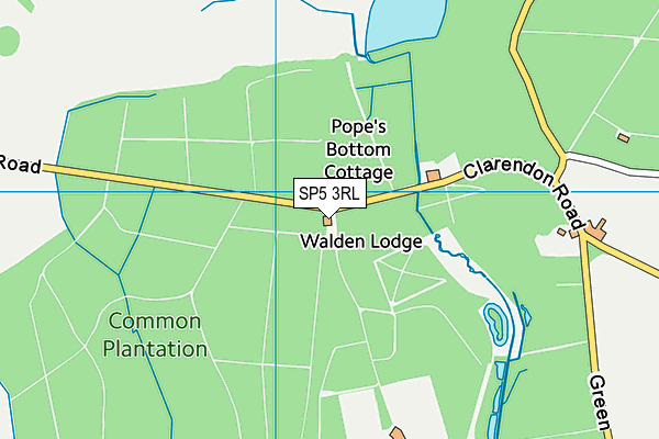 SP5 3RL map - OS VectorMap District (Ordnance Survey)