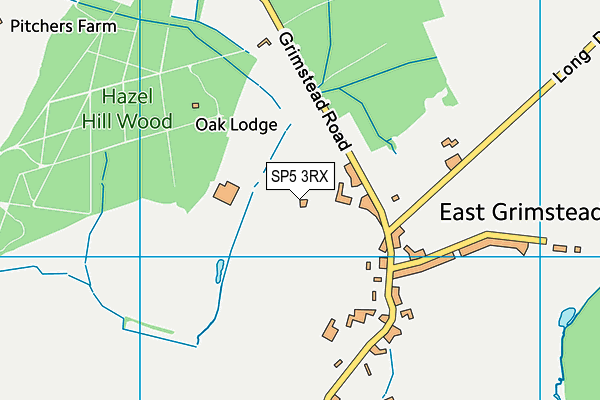 SP5 3RX map - OS VectorMap District (Ordnance Survey)