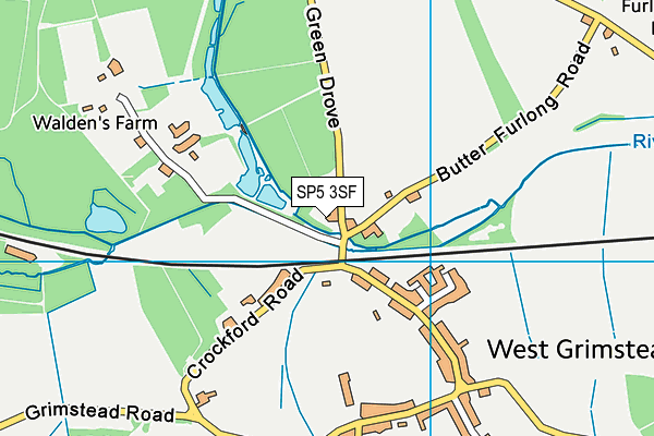 SP5 3SF map - OS VectorMap District (Ordnance Survey)