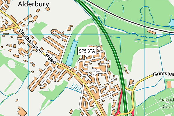 SP5 3TA map - OS VectorMap District (Ordnance Survey)