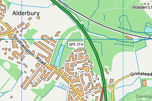 SP5 3TH map - OS VectorMap District (Ordnance Survey)
