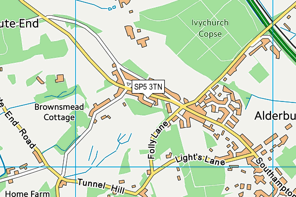 SP5 3TN map - OS VectorMap District (Ordnance Survey)