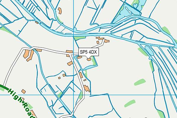 SP5 4DX map - OS VectorMap District (Ordnance Survey)