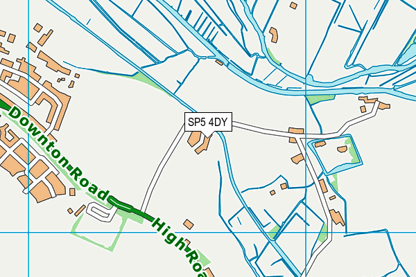 SP5 4DY map - OS VectorMap District (Ordnance Survey)