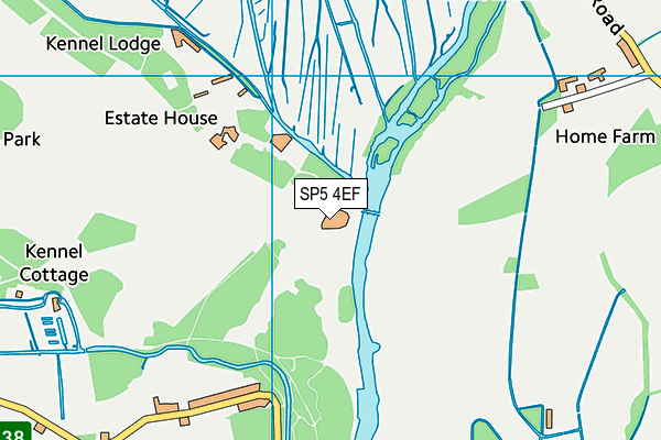 SP5 4EF map - OS VectorMap District (Ordnance Survey)