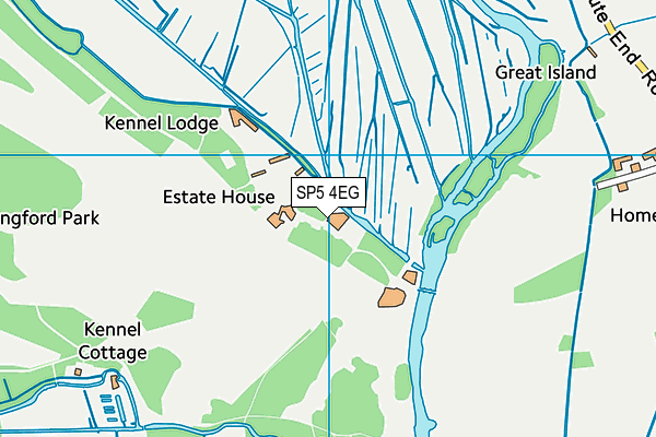 SP5 4EG map - OS VectorMap District (Ordnance Survey)