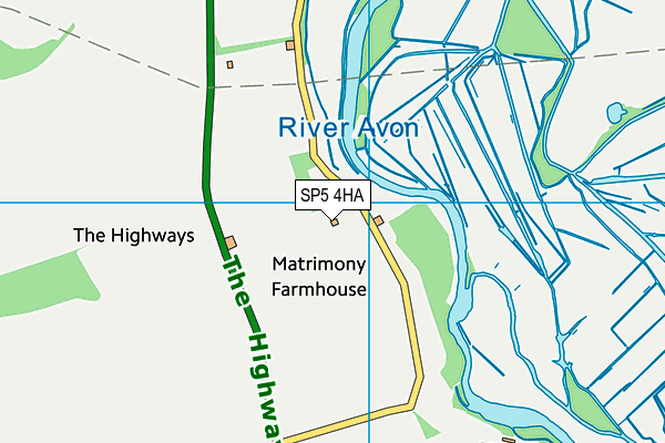 SP5 4HA map - OS VectorMap District (Ordnance Survey)