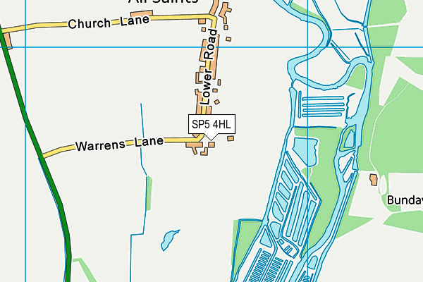 SP5 4HL map - OS VectorMap District (Ordnance Survey)