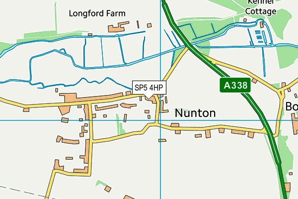 Nunton Recreation Ground (Closed) map (SP5 4HP) - OS VectorMap District (Ordnance Survey)
