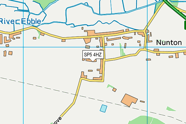 Nunton Recreation Ground map (SP5 4HZ) - OS VectorMap District (Ordnance Survey)