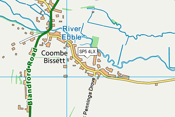 SP5 4LX map - OS VectorMap District (Ordnance Survey)