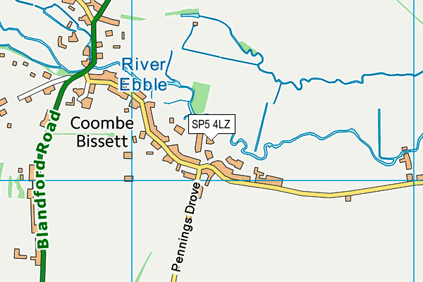 SP5 4LZ map - OS VectorMap District (Ordnance Survey)