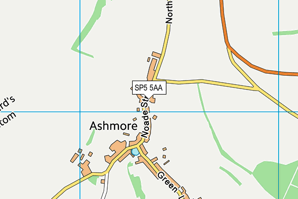 SP5 5AA map - OS VectorMap District (Ordnance Survey)