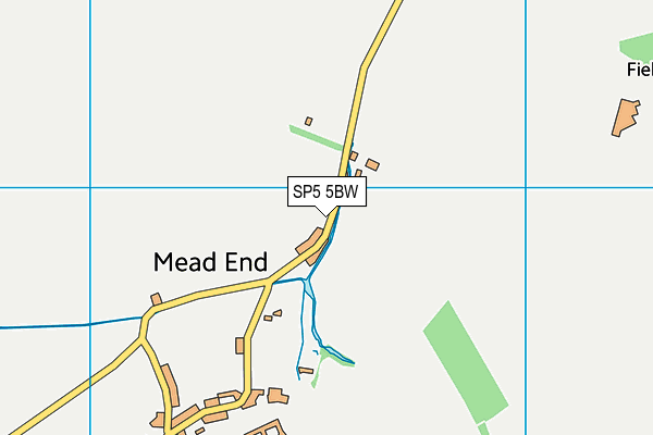 SP5 5BW map - OS VectorMap District (Ordnance Survey)