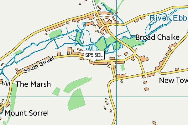 SP5 5DL map - OS VectorMap District (Ordnance Survey)
