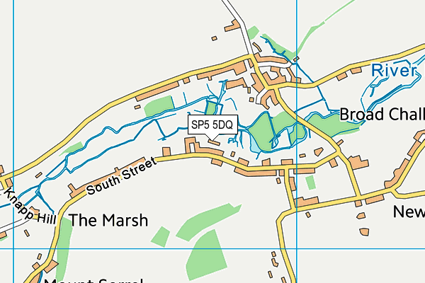 SP5 5DQ map - OS VectorMap District (Ordnance Survey)
