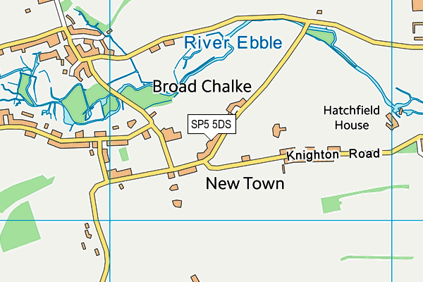 Broad Chalke CofE Primary School map (SP5 5DS) - OS VectorMap District (Ordnance Survey)