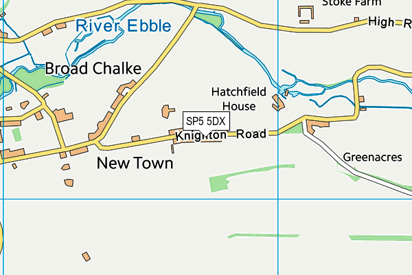 Chalke Valley Sports Centre map (SP5 5DX) - OS VectorMap District (Ordnance Survey)