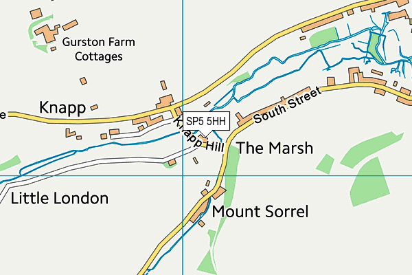 SP5 5HH map - OS VectorMap District (Ordnance Survey)