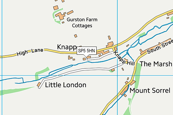 SP5 5HN map - OS VectorMap District (Ordnance Survey)