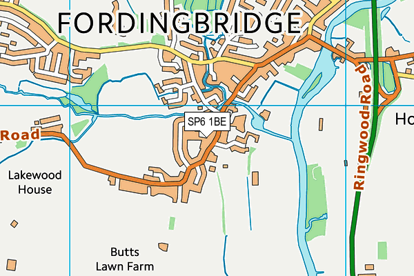 Map of MULBERRY HOUSE MANAGEMENT (FORDINGBRIDGE) LIMITED at district scale