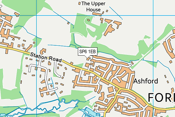 SP6 1EB map - OS VectorMap District (Ordnance Survey)