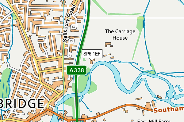 SP6 1EF map - OS VectorMap District (Ordnance Survey)