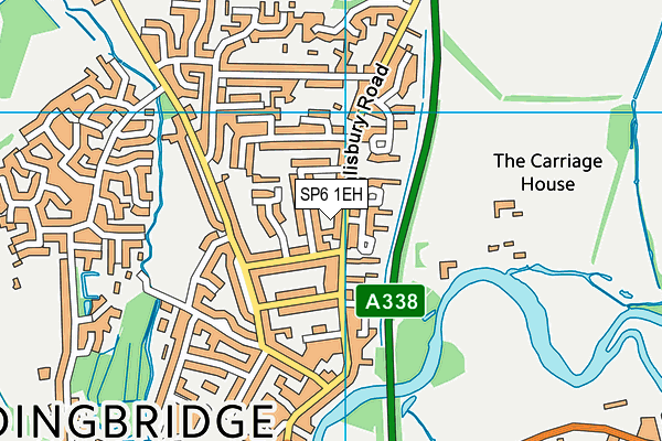 SP6 1EH map - OS VectorMap District (Ordnance Survey)