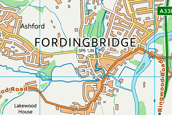 SP6 1JN map - OS VectorMap District (Ordnance Survey)