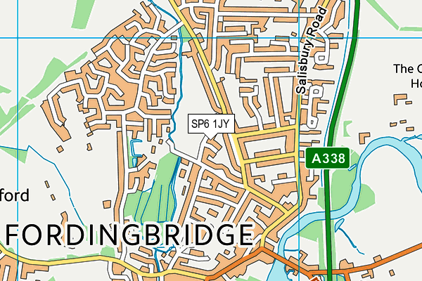 SP6 1JY map - OS VectorMap District (Ordnance Survey)