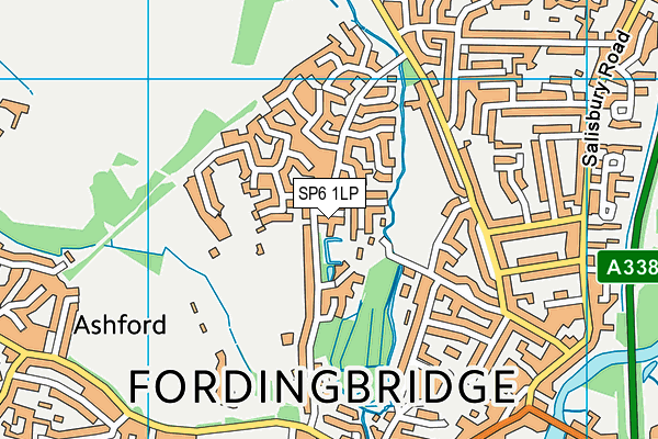 SP6 1LP map - OS VectorMap District (Ordnance Survey)