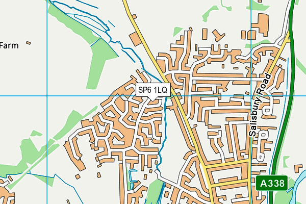 SP6 1LQ map - OS VectorMap District (Ordnance Survey)