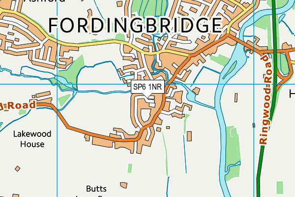 SP6 1NR map - OS VectorMap District (Ordnance Survey)