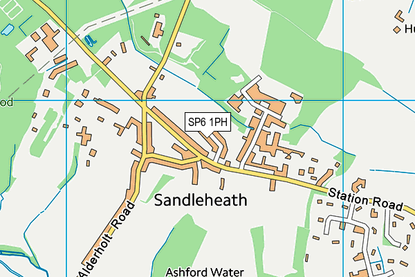SP6 1PH map - OS VectorMap District (Ordnance Survey)