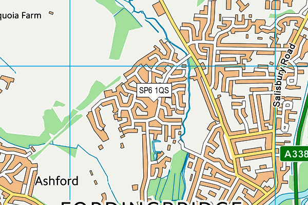 SP6 1QS map - OS VectorMap District (Ordnance Survey)