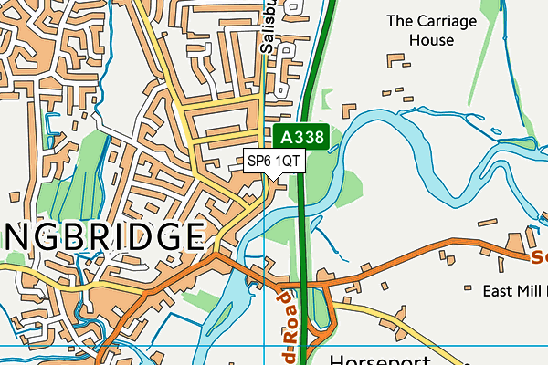 SP6 1QT map - OS VectorMap District (Ordnance Survey)