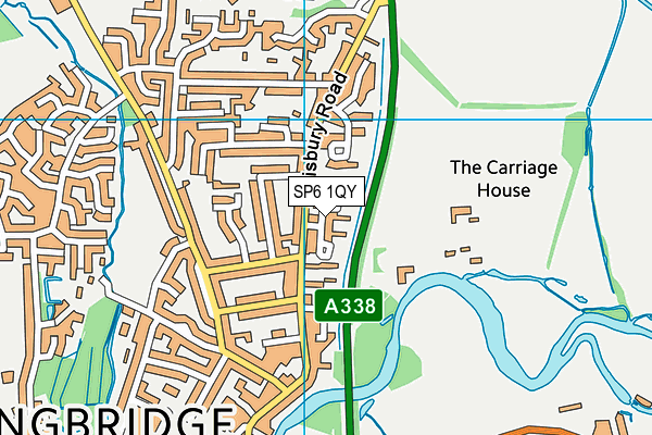 SP6 1QY map - OS VectorMap District (Ordnance Survey)