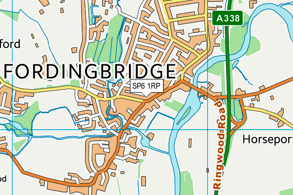 SP6 1RP map - OS VectorMap District (Ordnance Survey)