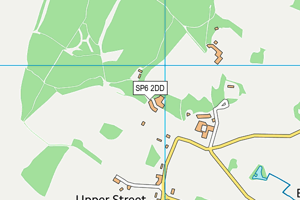 SP6 2DD map - OS VectorMap District (Ordnance Survey)