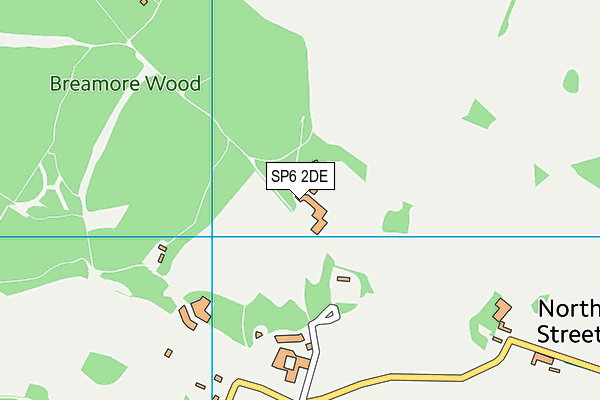 SP6 2DE map - OS VectorMap District (Ordnance Survey)