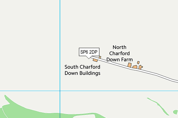 SP6 2DP map - OS VectorMap District (Ordnance Survey)