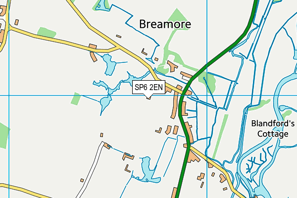 SP6 2EN map - OS VectorMap District (Ordnance Survey)