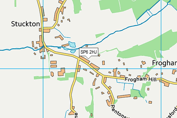 SP6 2HJ map - OS VectorMap District (Ordnance Survey)