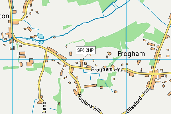 SP6 2HP map - OS VectorMap District (Ordnance Survey)