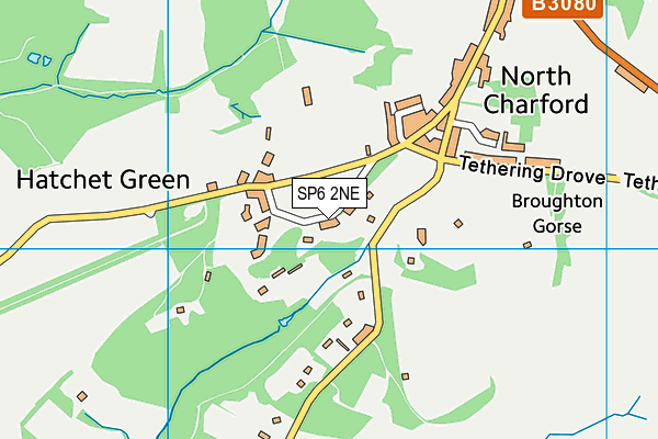 SP6 2NE map - OS VectorMap District (Ordnance Survey)